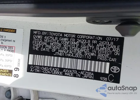 2018 Toyota Camry Se z USA, uszkodzony, nr VIN JTNB11HK4J3021110